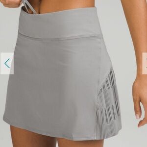 Lululemon Pleated HR Tennis Skirt Gull Grey 8